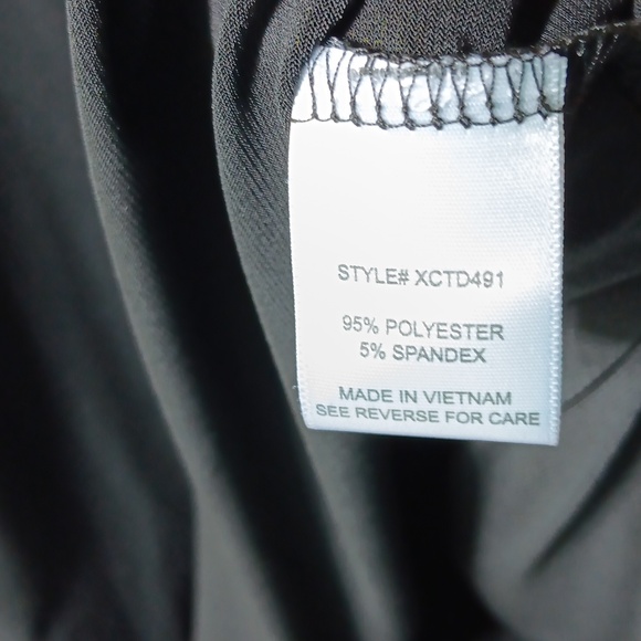 ALWAYS INDIGO Elegant Long Sleeve Black Dress with Waist String- 3X - Picture 11 of 13